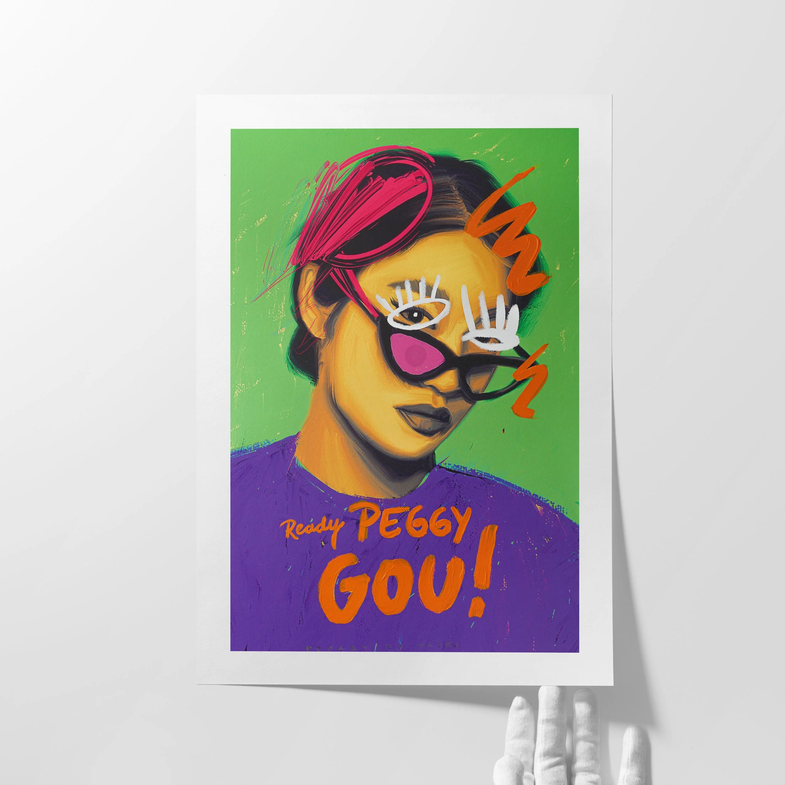 Ready Peggy Gou! - LIMITED EDITION Art print – Pop-art by Tadej Studio